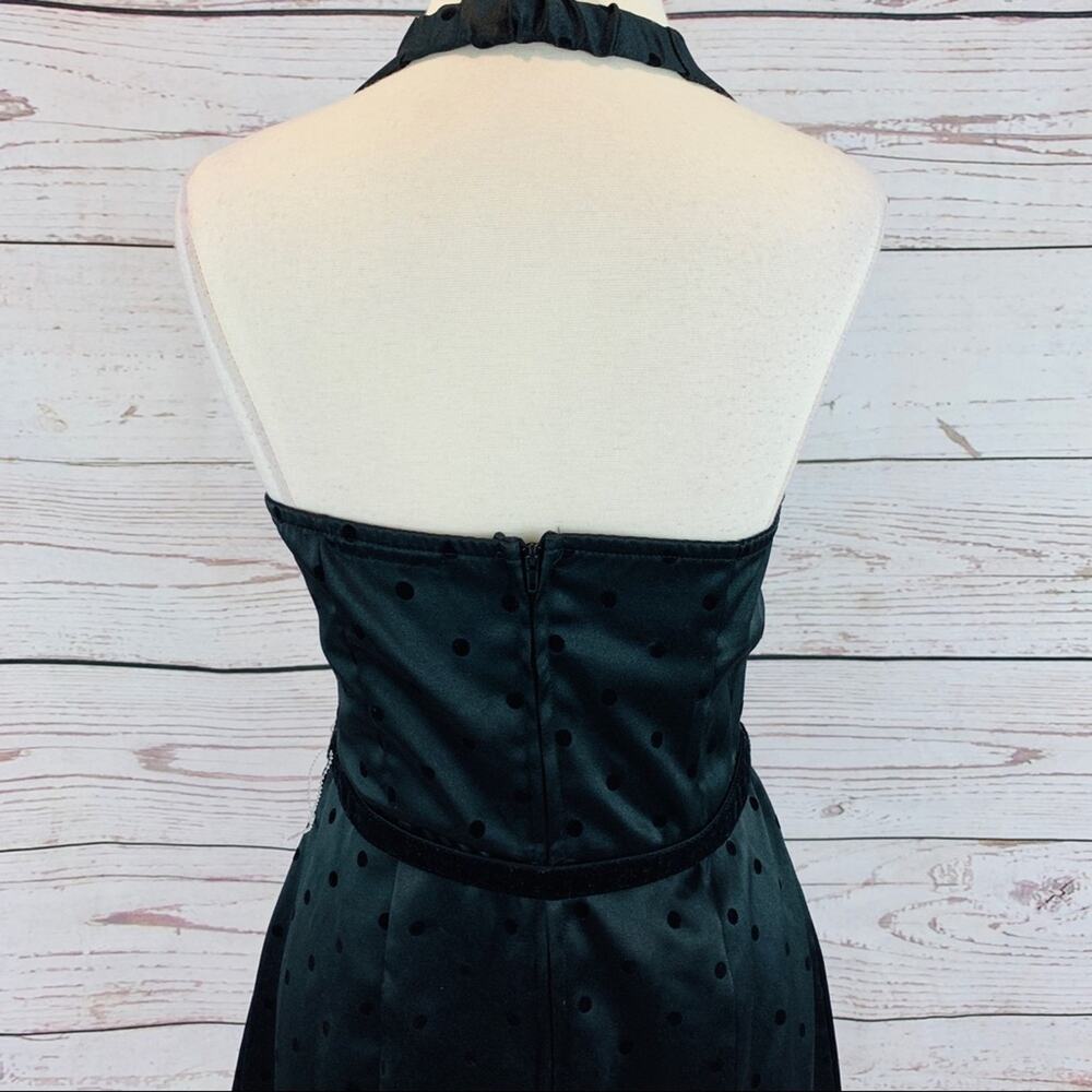 My Michelle little black dress polka dots halter - Picture 6 of 8